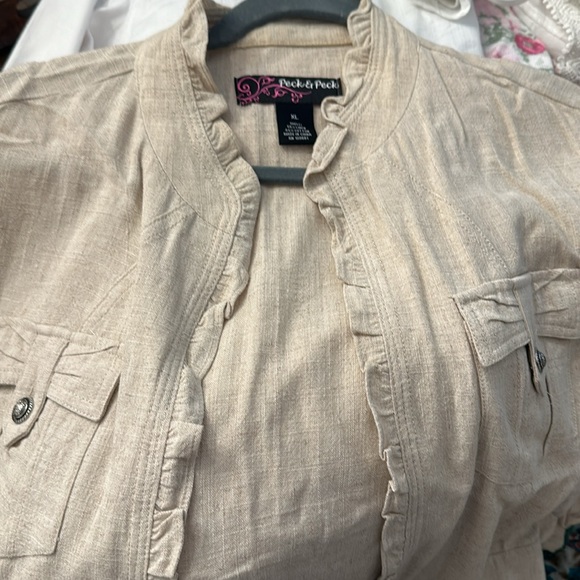 Peck & Peck tan jacket size xl - Picture 3 of 6